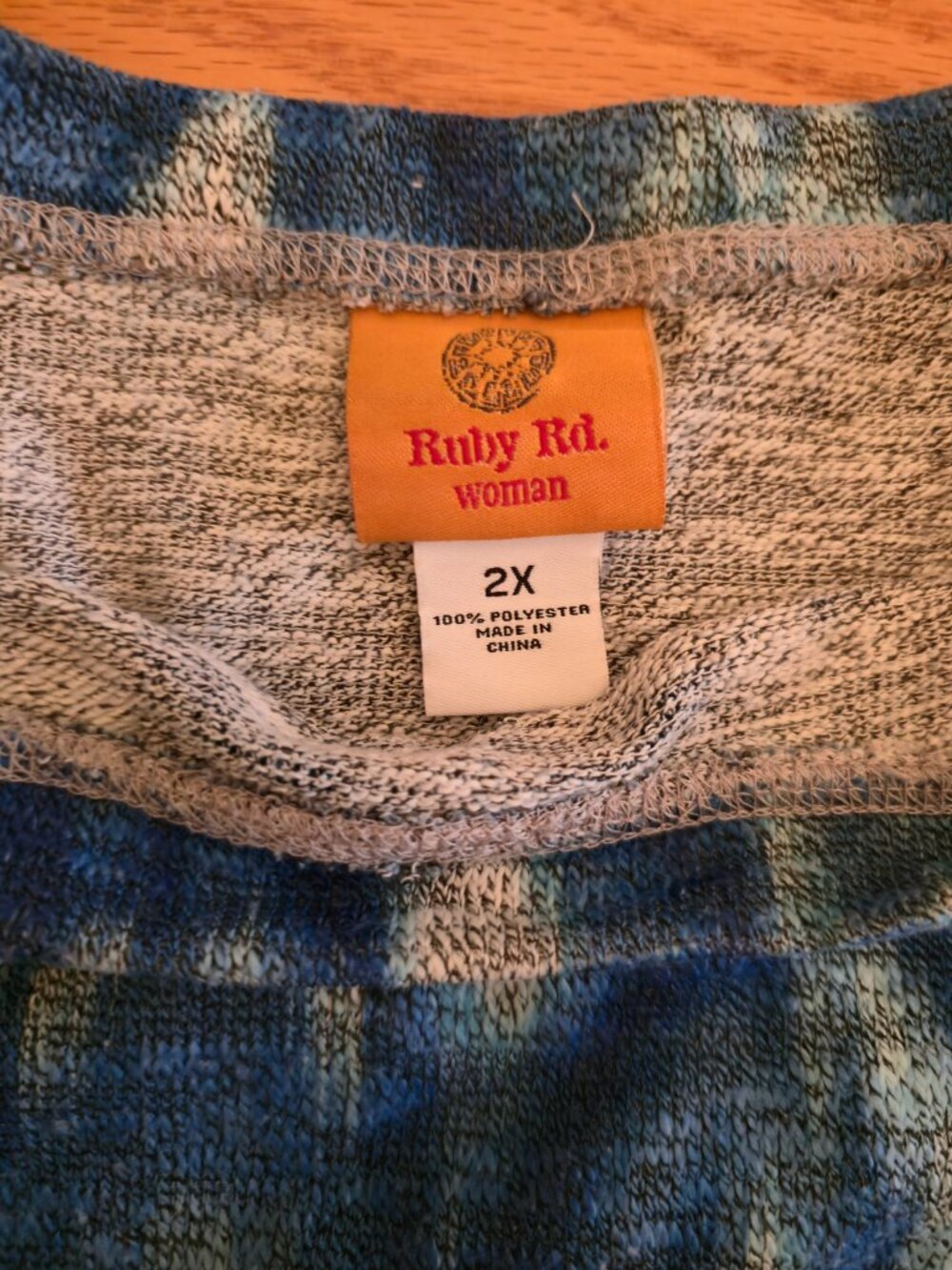 Ruby Rd ikat pattern tunic size 2X - Picture 3 of 8